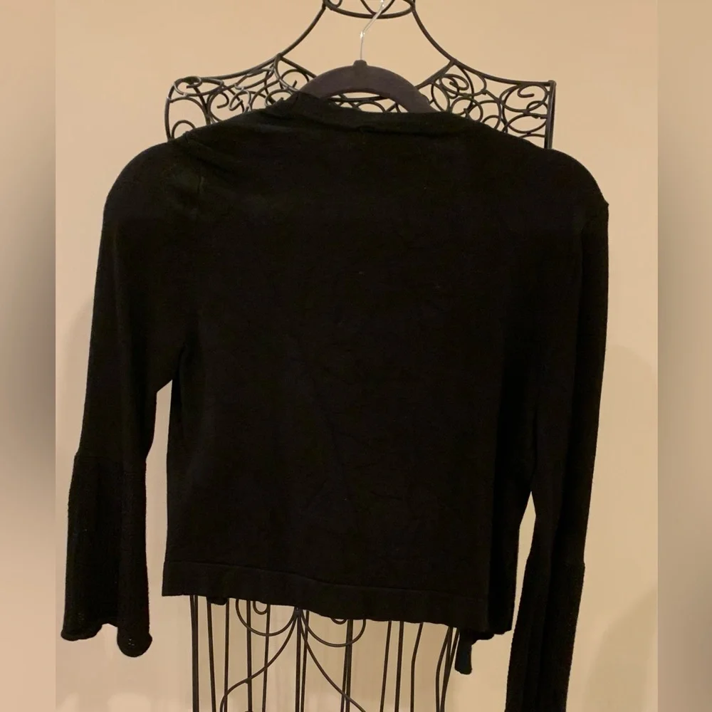 Open Front Ruffled Sweater - Picture 3 of 3